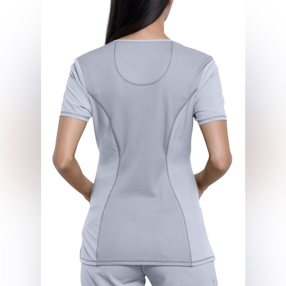 Red Infinity Scrub Top - Picture 2 of 2